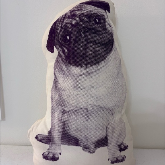 Areaware Fauna 100% Organic Cotton PUG throw pillow - Picture 3 of 5